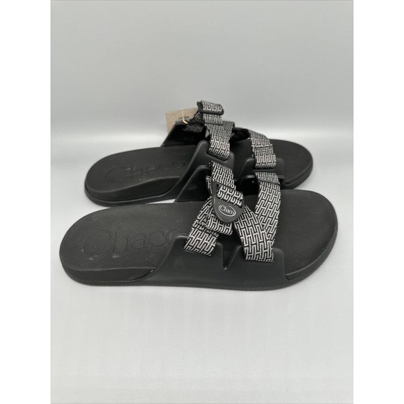 Chaco Chillos Slide Black/Grey Comfort Sandal JCH108445 Men's US Sz 13 - Picture 1 of 8
